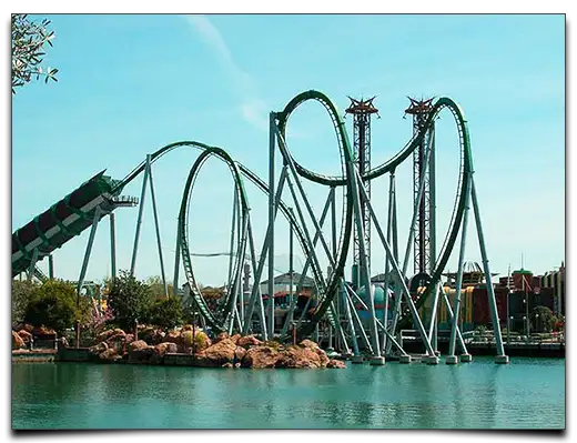 tor kolejki górskiej