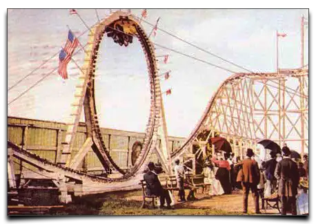 pętla w torze kolejki górskiej