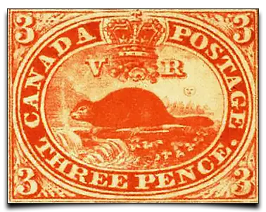 pierwszy kanadyjski znaczek pocztowy