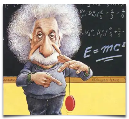 Einstein karykatura