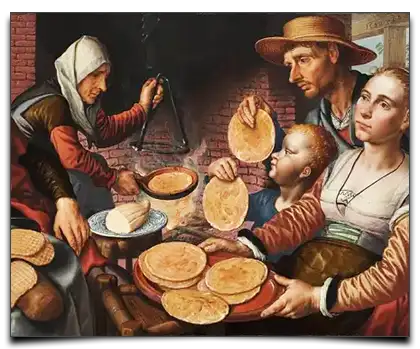 ilustracja gofrów z XVI wieku