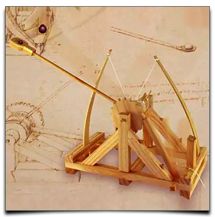 katapulta wg. projektu Leonardo da Vinci