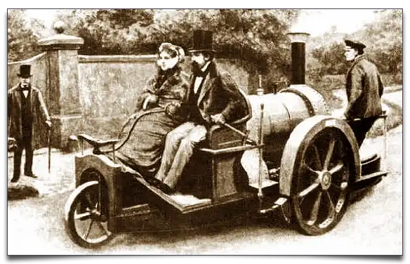 Lenoir na pojeździe z 1860 roku