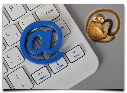 symbol małpki na klawiaturze