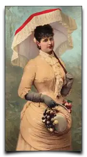 dama z parasolką