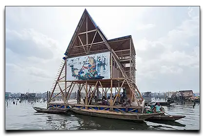 pływająca szkoła w Makoko
