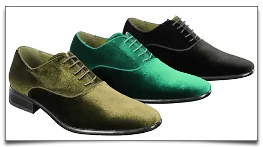 welurowe buty