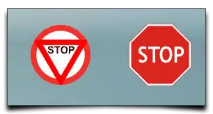 znak STOP kiedyś i dziś